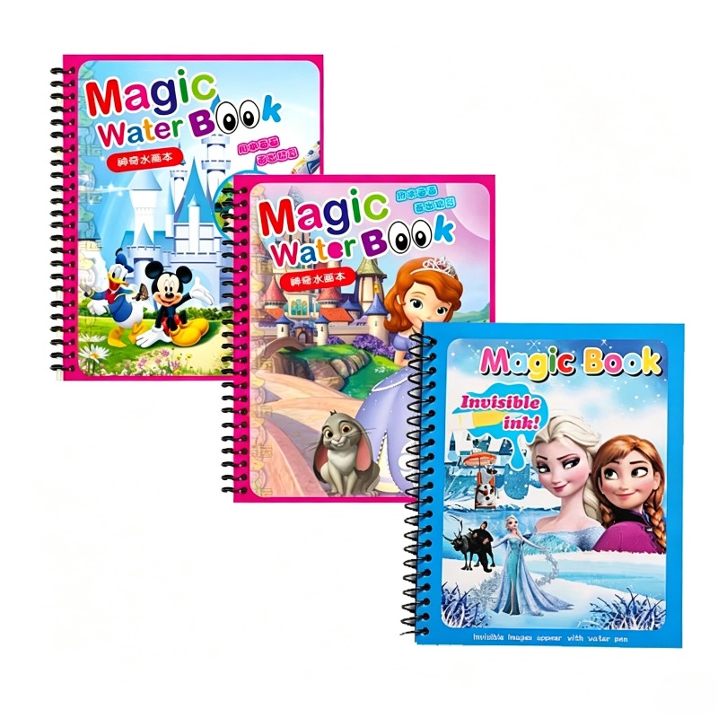 Reusable Water Magic Coloring Book - Ensemble de jouets de dessin et