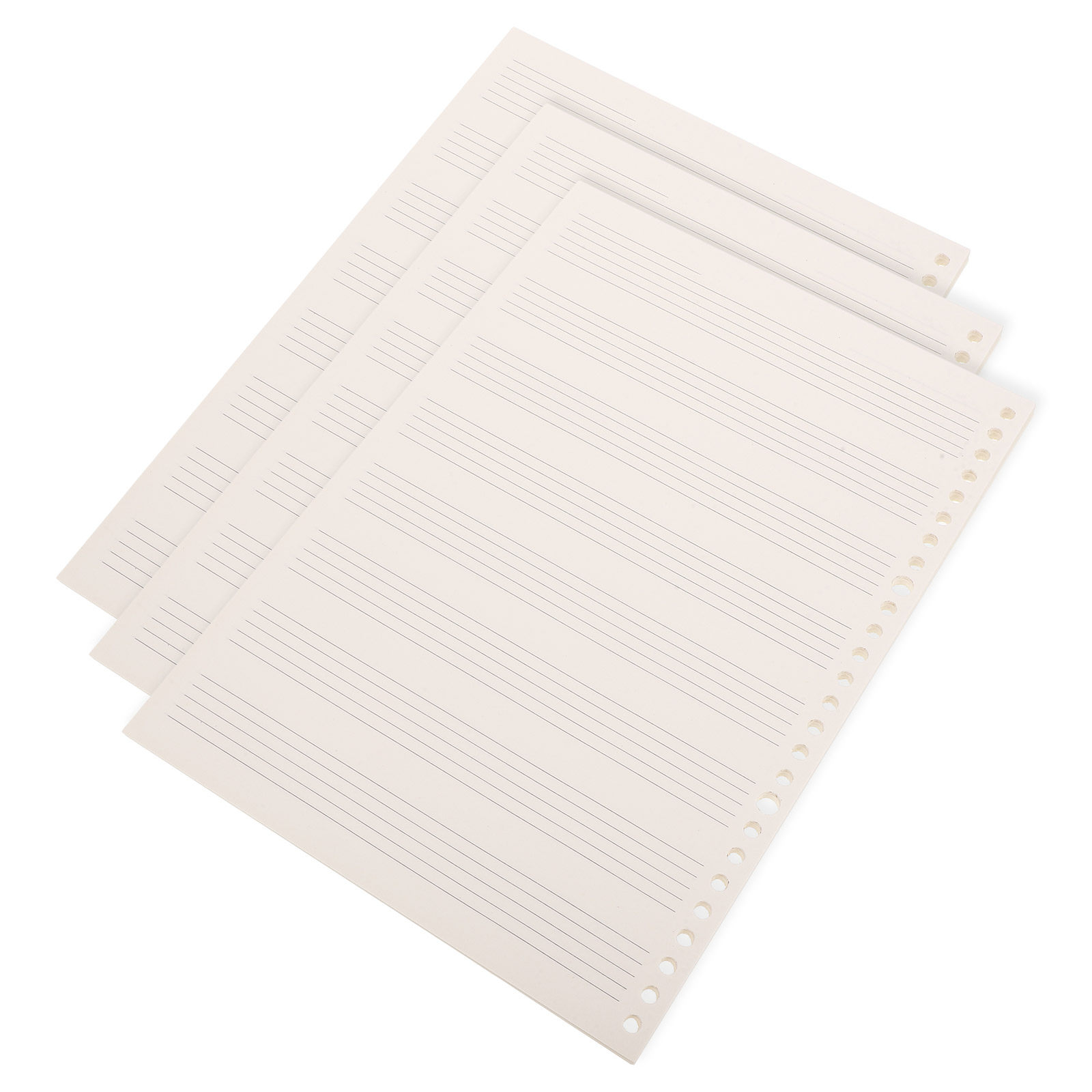 Blank Sheet Music Notebook - 3 pièces, carnet de partition détachable