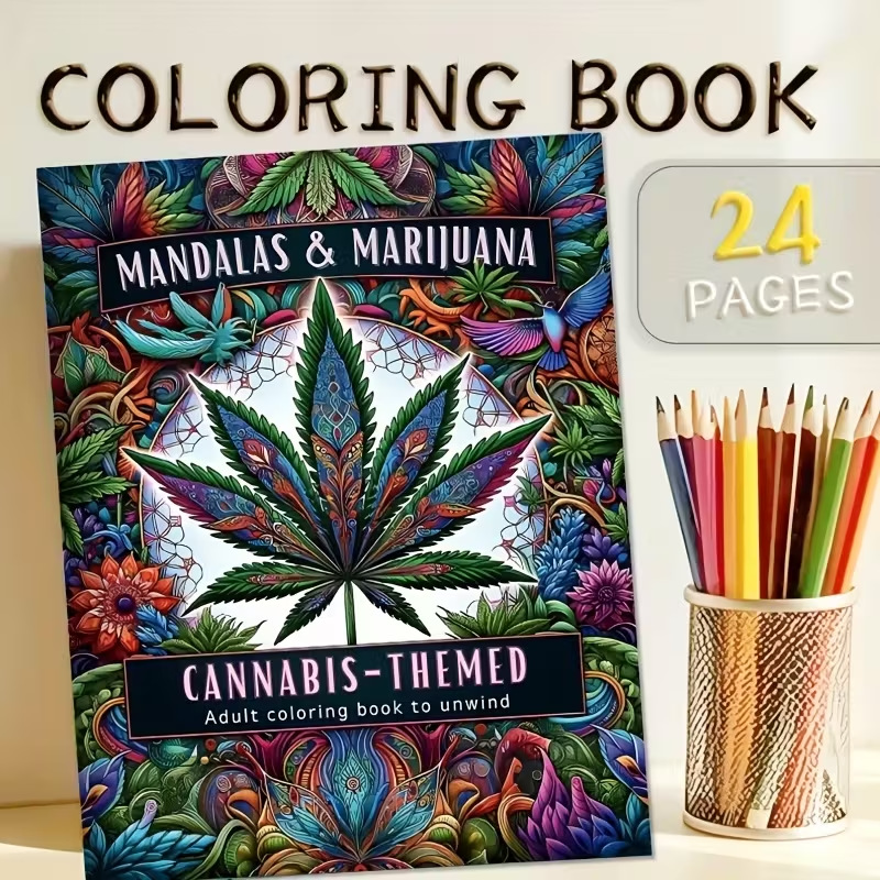 Adult Coloring Book Stress Relief - 24 Pages Style Mandala, livre de