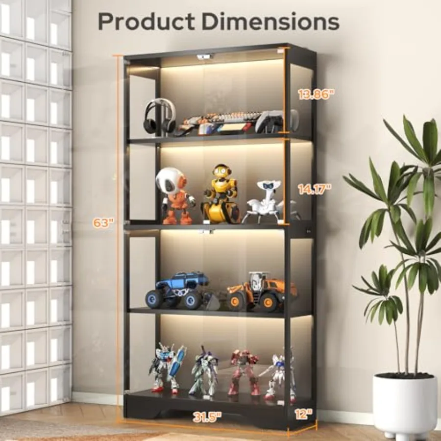 Vitrine avec portes en verre p - Books avis et prix