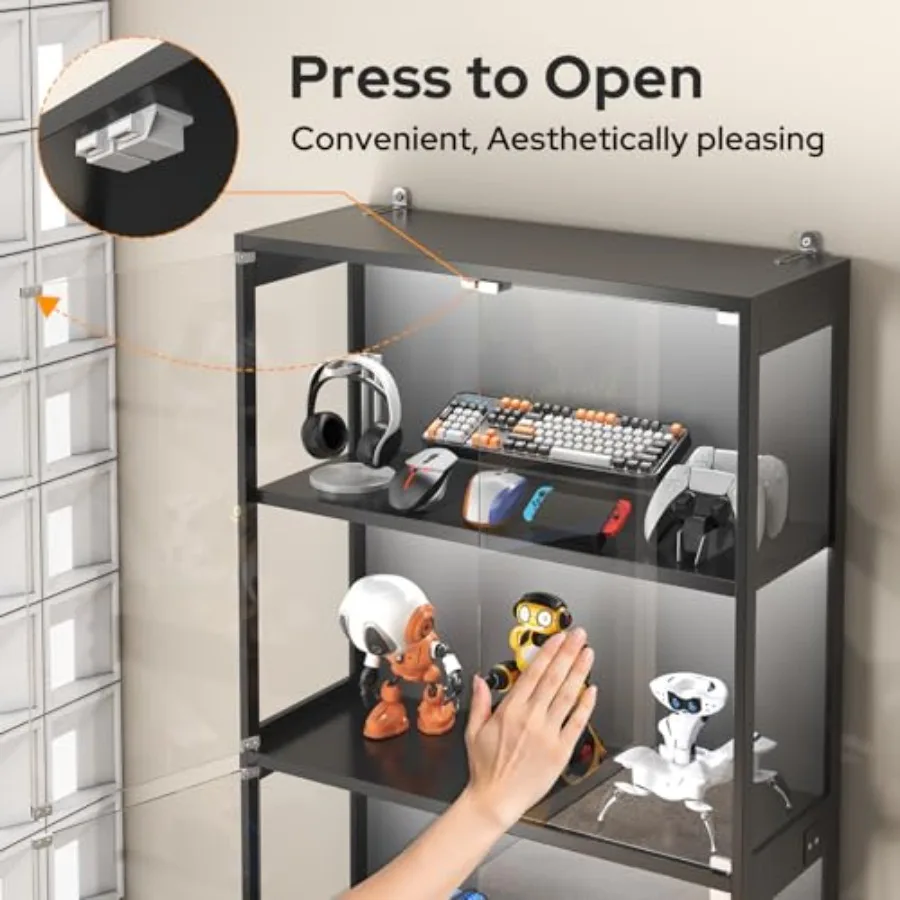 Vitrine avec portes en verre p - Books avis et prix