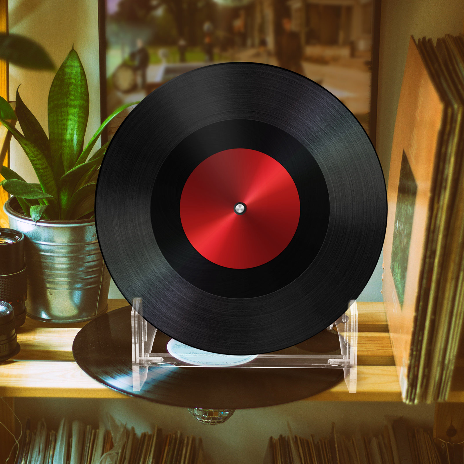 Étagère à disques en acrylique - Magazines avis et prix
