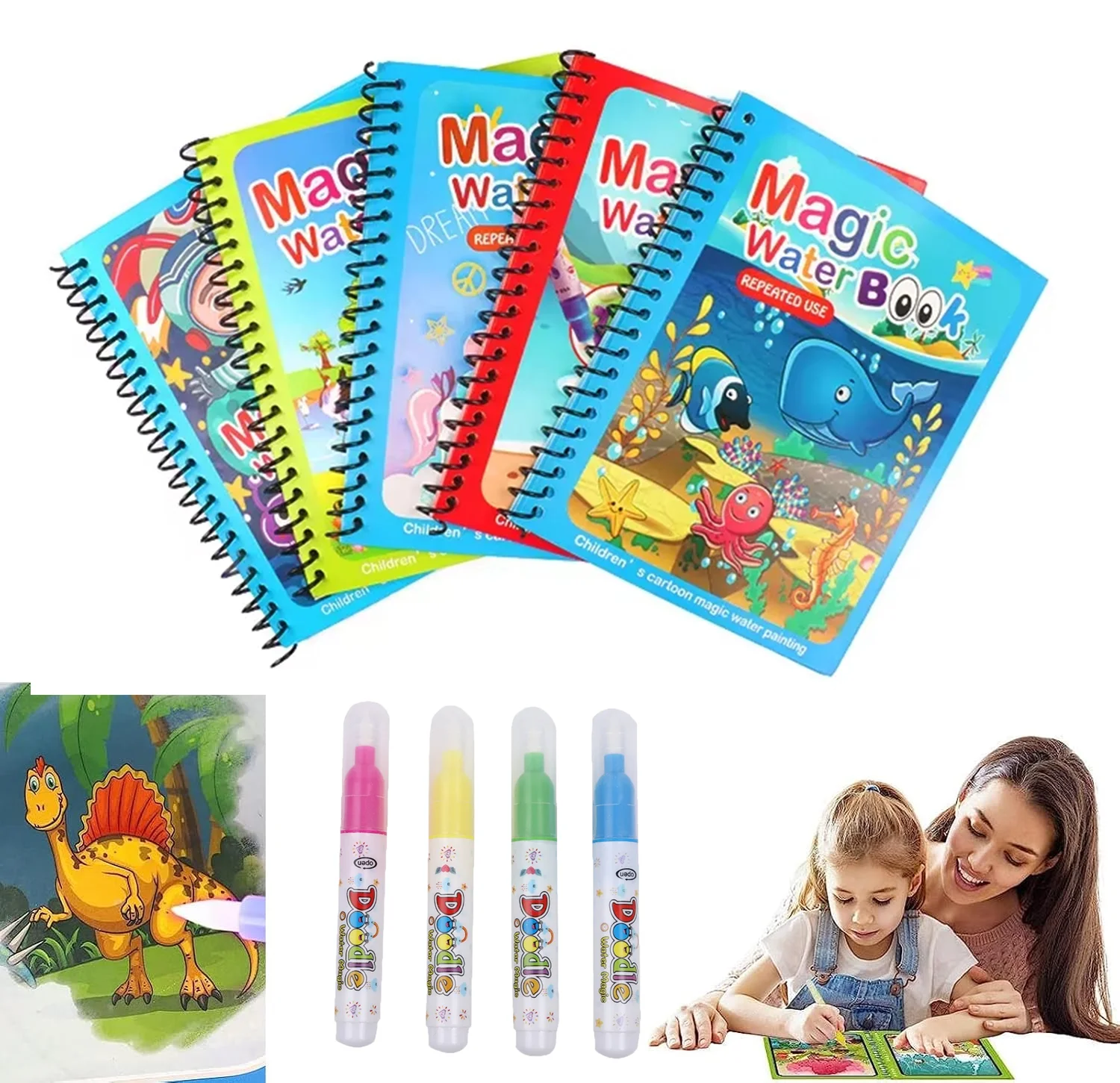 Livre magique de peinture à l' - Reusable Water Magic Coloring Book avis et prix