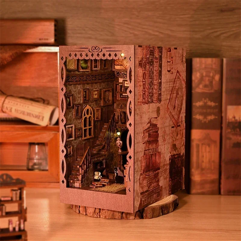 Nouveaux kits de construction  - Diy Wooden Book Nook Kit Shelf Insert avis et prix