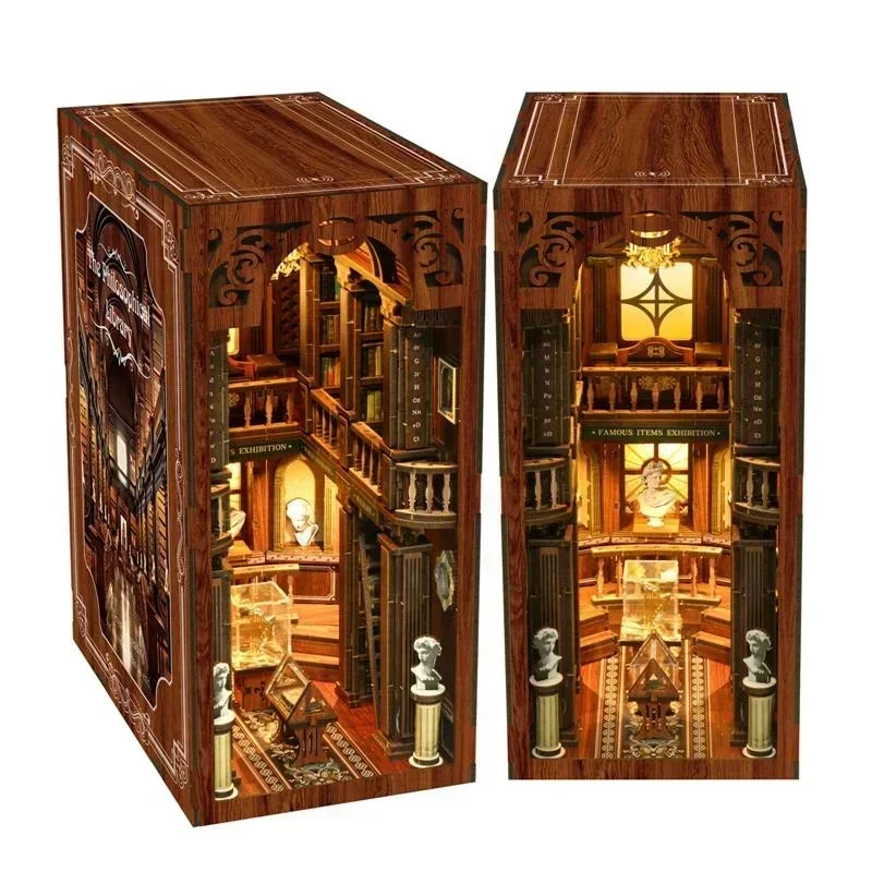 La bibliothèque philosophique  - Diy Wooden Book Nook Kit Shelf Insert avis et prix