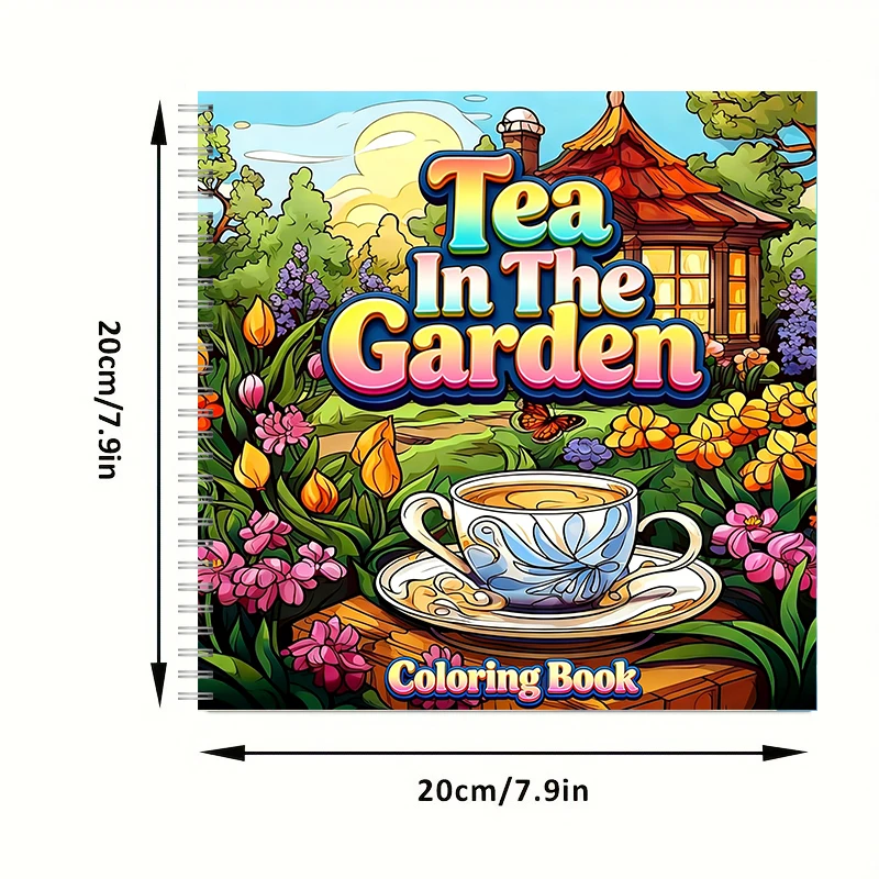 Livre de coloriage Tea In The  - Adult Coloring Book Stress Relief avis et prix